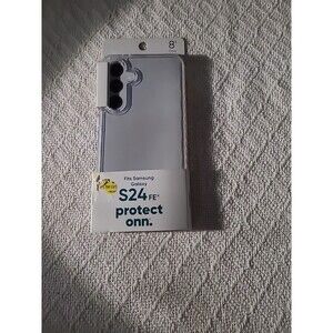 Protect Onn. - Samsung Galaxy S24 FE 5G Protective Grip Case - Clear